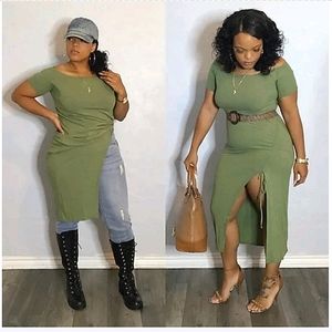 Matcha green ots top/dress